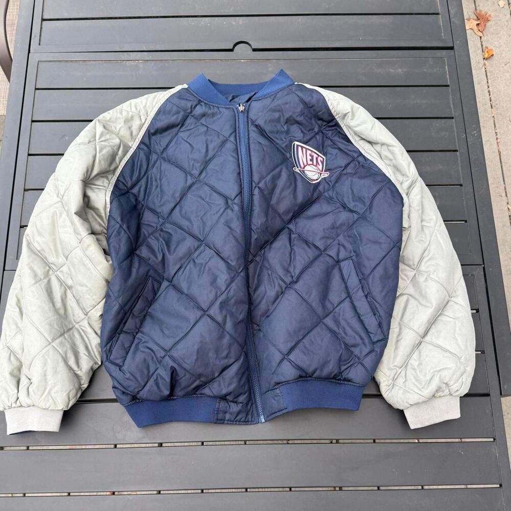 Reversible Vintage New Jersey Nets Jacket - Size XXL
